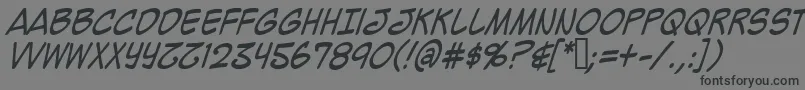 Mighzci-fontti – mustat fontit harmaalla taustalla
