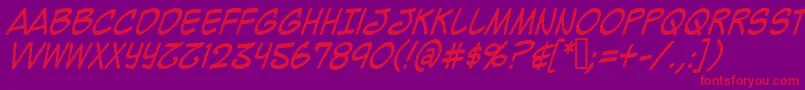Más sobre la fuente Mighzci fuente Mighzci – Fuentes Rojas Sobre Fondo Morado
