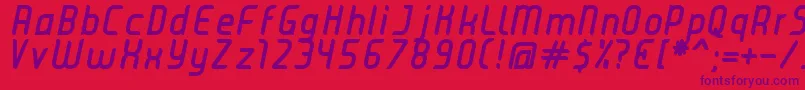 Шрифт JuiceBoldItalic – фиолетовые шрифты на красном фоне