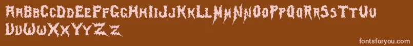 Swamp ffy Font – Pink Fonts on Brown Background