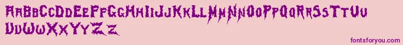 Swamp ffy Font – Purple Fonts on Pink Background