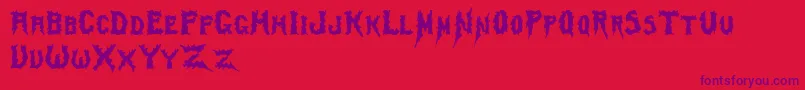 Swamp ffy Font – Purple Fonts on Red Background