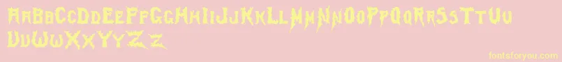 Swamp ffy Font – Yellow Fonts on Pink Background