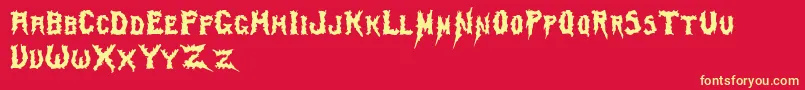 Swamp ffy Font – Yellow Fonts on Red Background