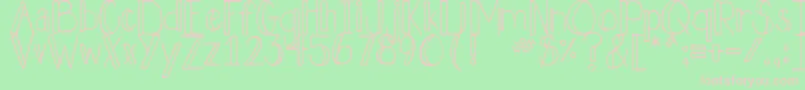 DjbHollyJolly Font – Pink Fonts on Green Background