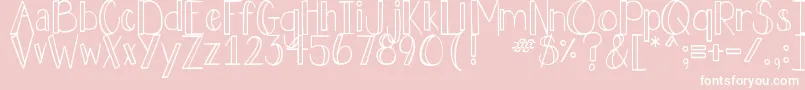 DjbHollyJolly Font – White Fonts on Pink Background