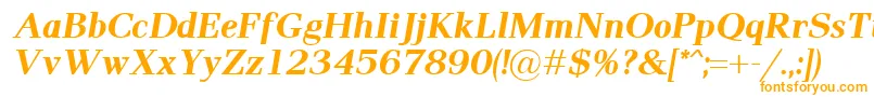 Шрифт Pax2Bolditalic – оранжевые шрифты