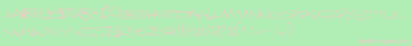 Slammer Font – Pink Fonts on Green Background