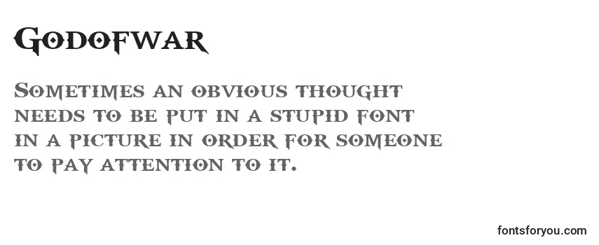 Review of the Godofwar Font