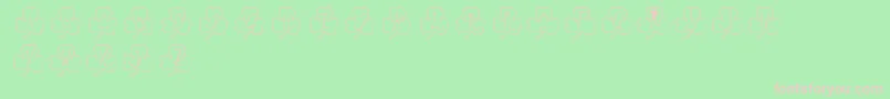 PotOfGold Font – Pink Fonts on Green Background