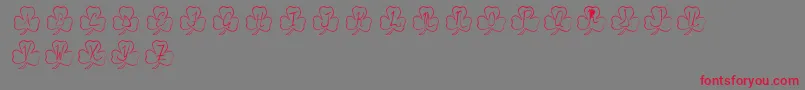 PotOfGold Font – Red Fonts on Gray Background