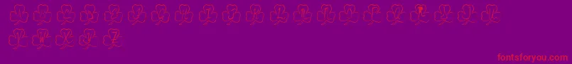 PotOfGold Font – Red Fonts on Purple Background