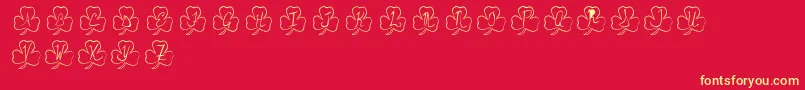 PotOfGold Font – Yellow Fonts on Red Background