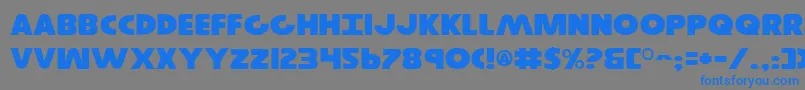 GovernorExpanded Font – Blue Fonts on Gray Background