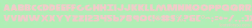 GovernorExpanded Font – Pink Fonts on Green Background