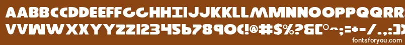 GovernorExpanded Font – White Fonts on Brown Background