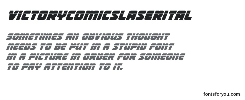 Review of the Victorycomicslaserital Font