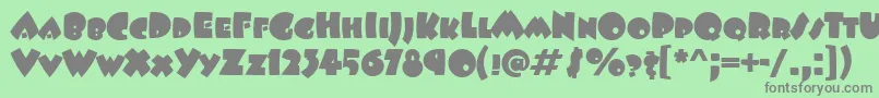 BeeskneesScItcTt Font – Gray Fonts on Green Background