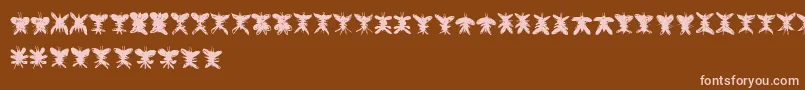 Falter Font – Pink Fonts on Brown Background