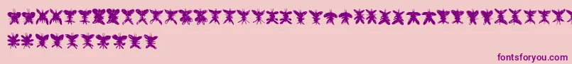 Falter Font – Purple Fonts on Pink Background