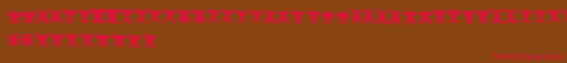 Falter Font – Red Fonts on Brown Background