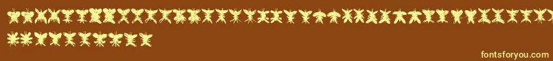 Falter Font – Yellow Fonts on Brown Background