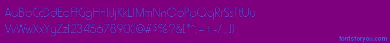 Подробнее о шрифте HowardthinRegular Шрифт HowardthinRegular – синие шрифты на фиолетовом фоне