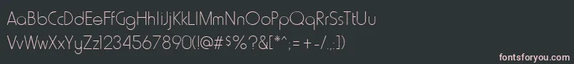 フォントHowardthinRegular – 黒い背景にピンクのフォント