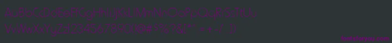 HowardthinRegular Font – Purple Fonts on Black Background