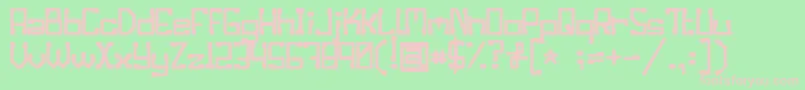 Enilorac Font – Pink Fonts on Green Background