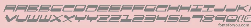 Qgear2i Font – Gray Fonts on Pink Background