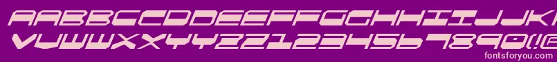 Qgear2i Font – Pink Fonts on Purple Background