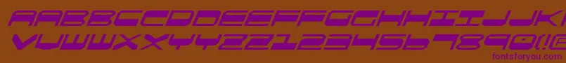 Qgear2i Font – Purple Fonts on Brown Background