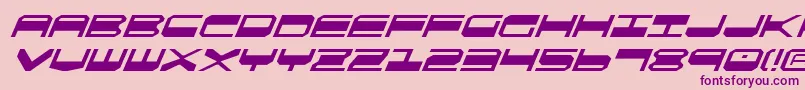 Qgear2i Font – Purple Fonts on Pink Background