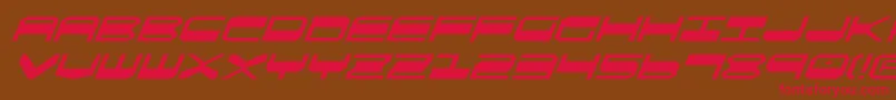 Qgear2i Font – Red Fonts on Brown Background