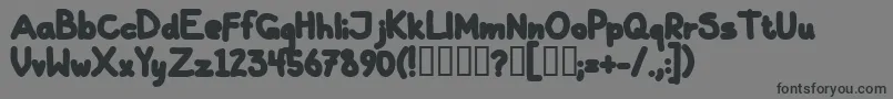 GallaBlack Font – Black Fonts on Gray Background