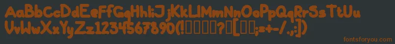 GallaBlack Font – Brown Fonts on Black Background