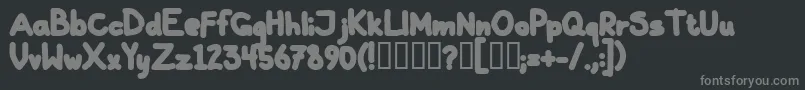 GallaBlack Font – Gray Fonts on Black Background