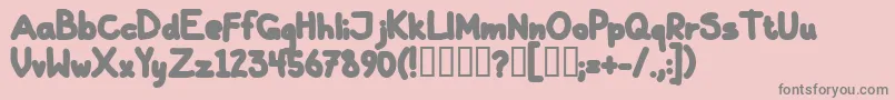 GallaBlack Font – Gray Fonts on Pink Background