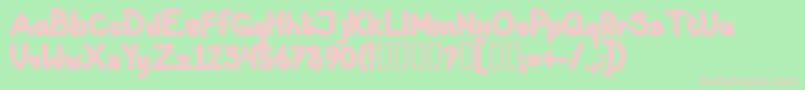 GallaBlack Font – Pink Fonts on Green Background