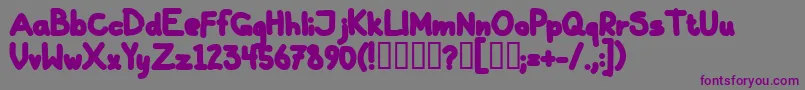 GallaBlack Font – Purple Fonts on Gray Background