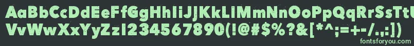 Шрифт HereJustNowOut – зелёные шрифты на чёрном фоне