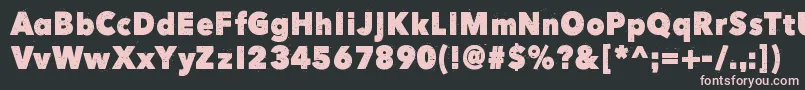 HereJustNowOut Font – Pink Fonts on Black Background