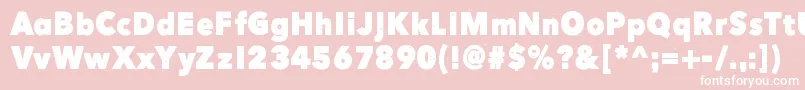 HereJustNowOut Font – White Fonts on Pink Background