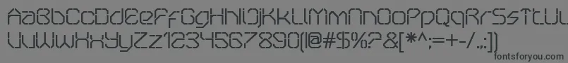 OricneoStencil Font – Black Fonts on Gray Background