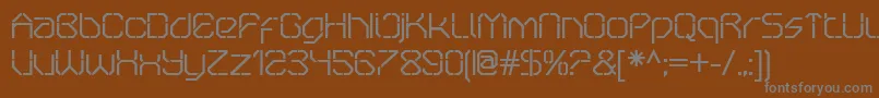 Шрифт OricneoStencil – серые шрифты на коричневом фоне