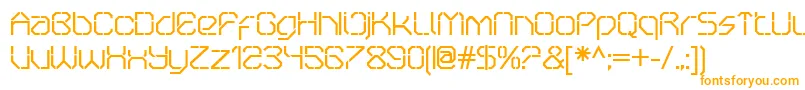 OricneoStencil Font – Orange Fonts on White Background