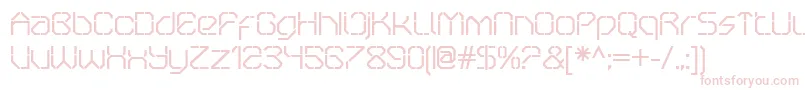 OricneoStencil Font – Pink Fonts on White Background
