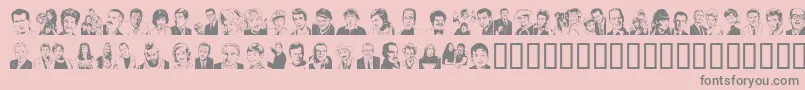 Шрифт Quotidian – серые шрифты на розовом фоне