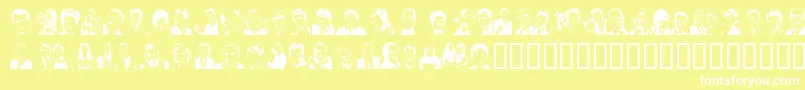fuente Quotidian – Fuentes Blancas Sobre Fondo Amarillo
